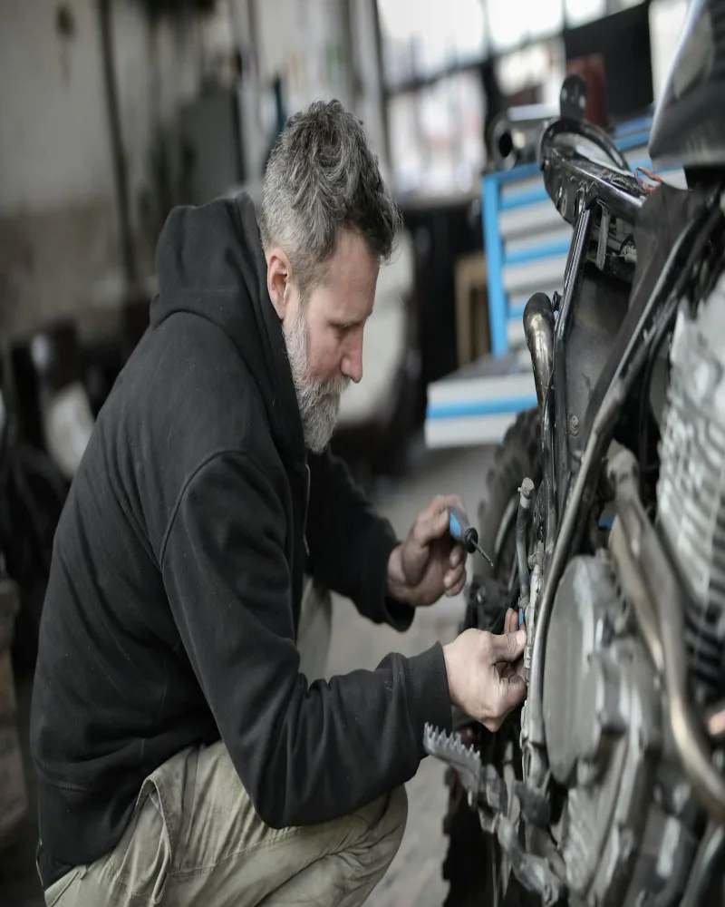 Taller de motos con tecnología actualizada