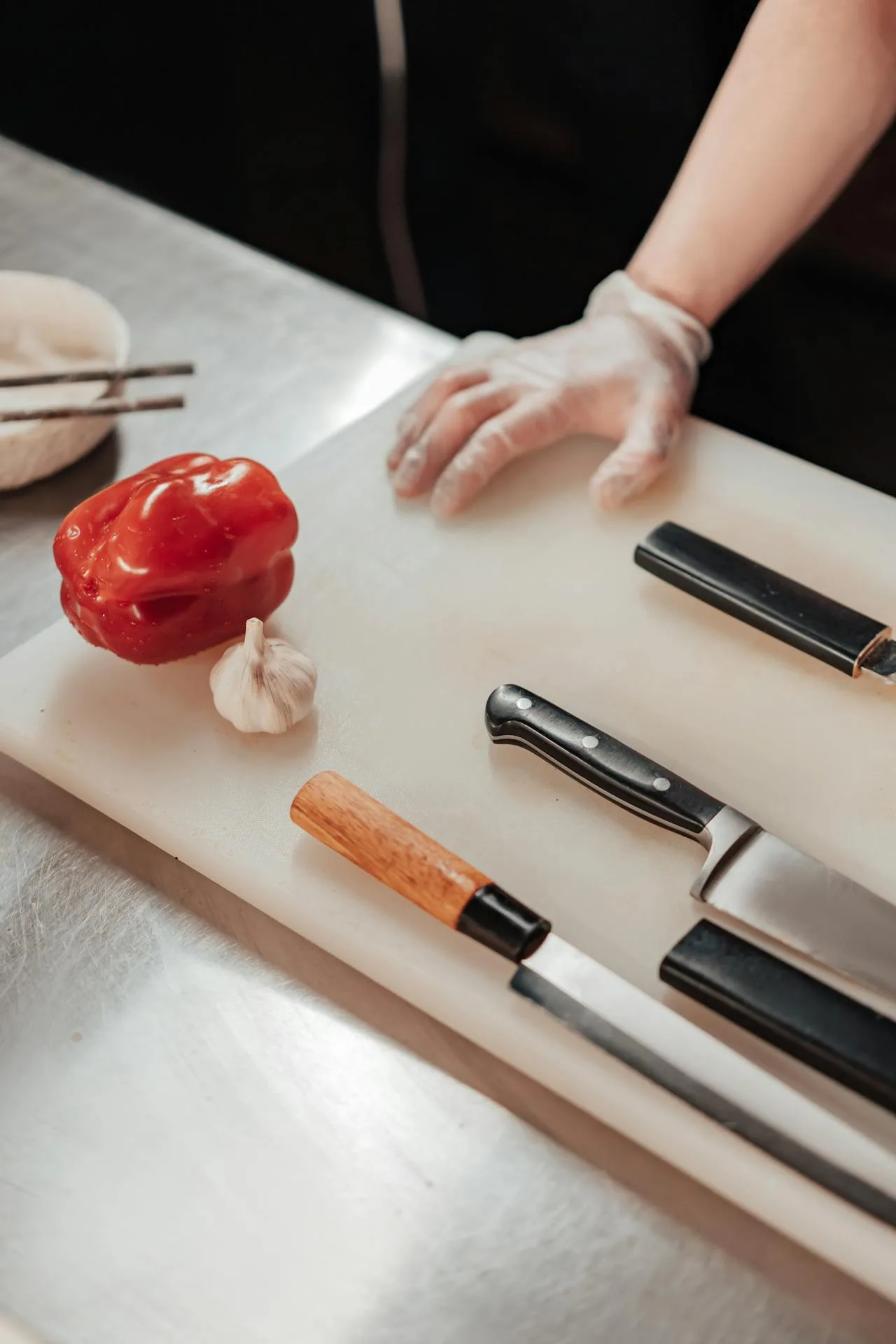 Cuchillos y utensilios de cocina profesional